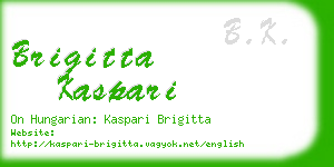 brigitta kaspari business card